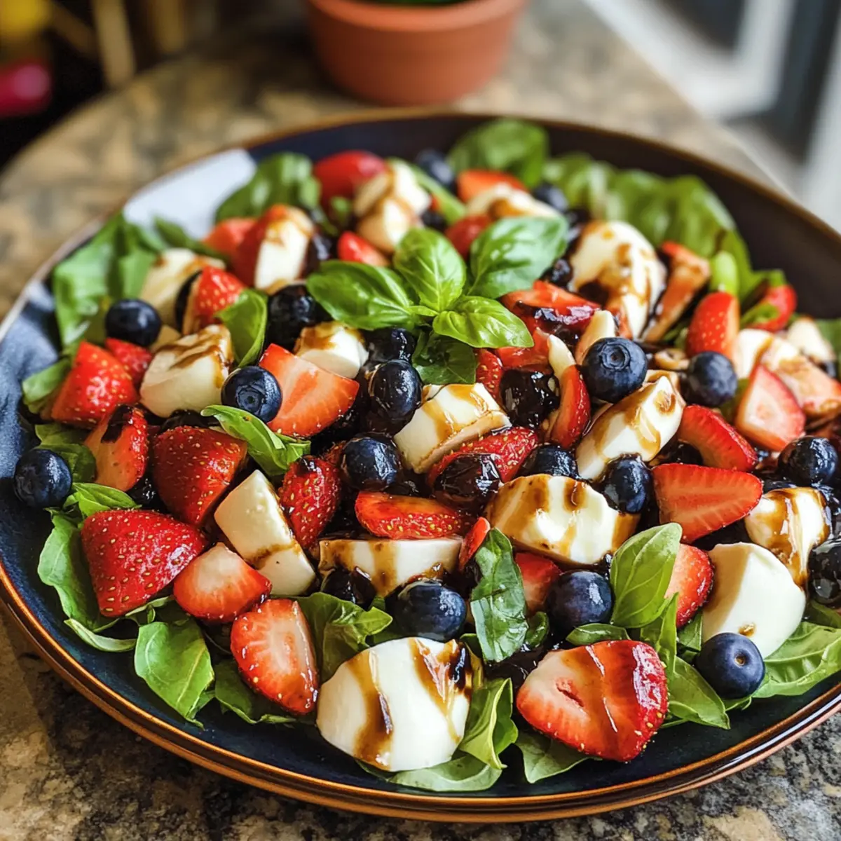 Salade Caprese aux Baies