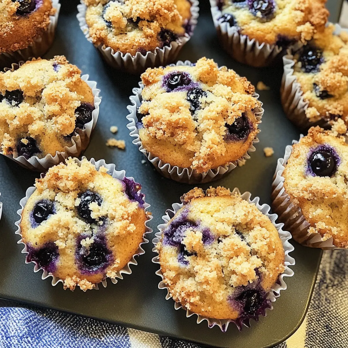 Muffins de gâteau au café aux myrtilles