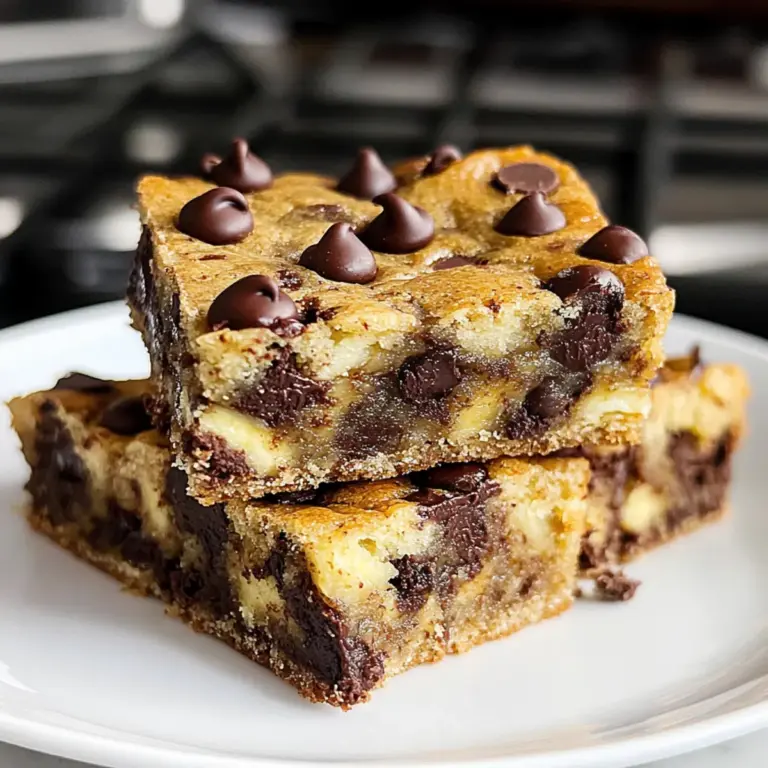 Barres de banane aux pépites de chocolat faciles