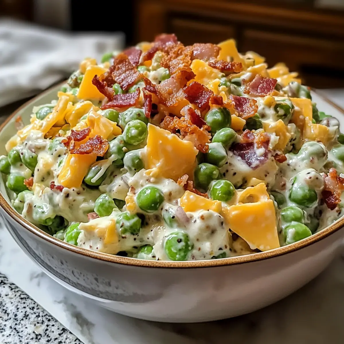 Salade crémeuse de pois du Sud