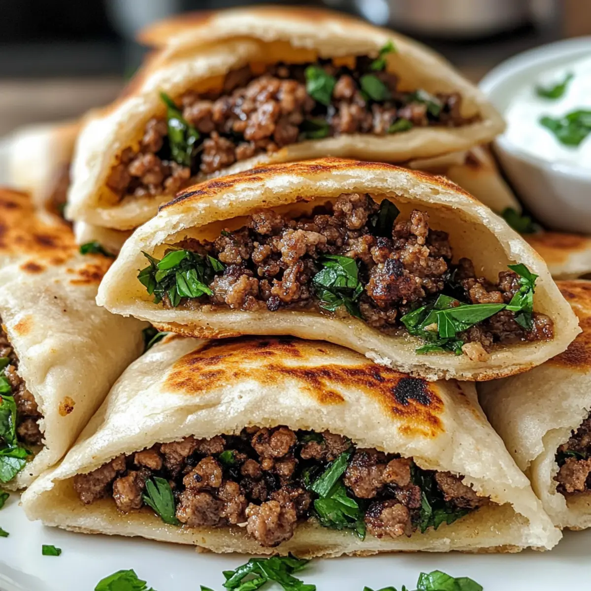 Arayes libanais croustillants