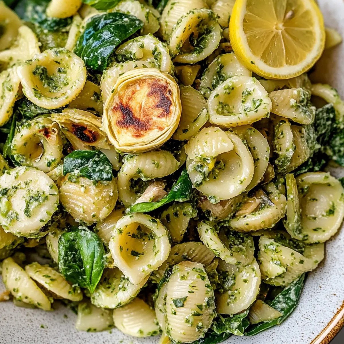 Salade de pâtes au citron et au basilic