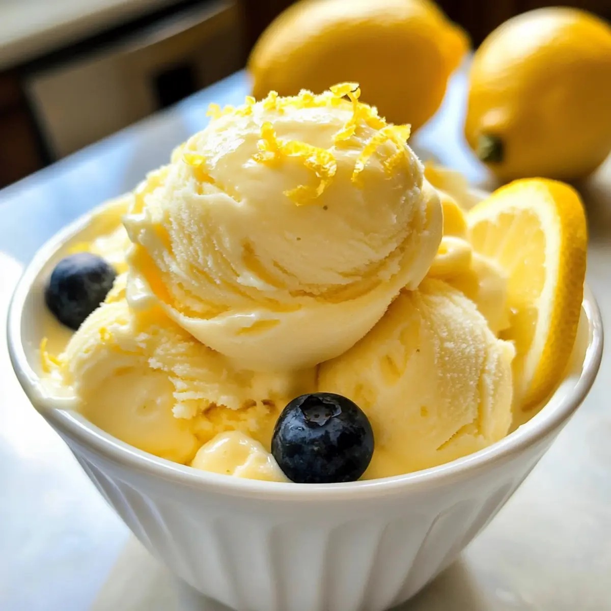 Yaourt glacé au citron