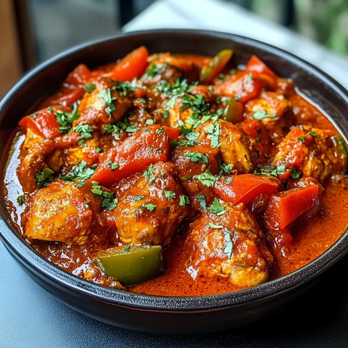 Ragoût de poulet nigérian