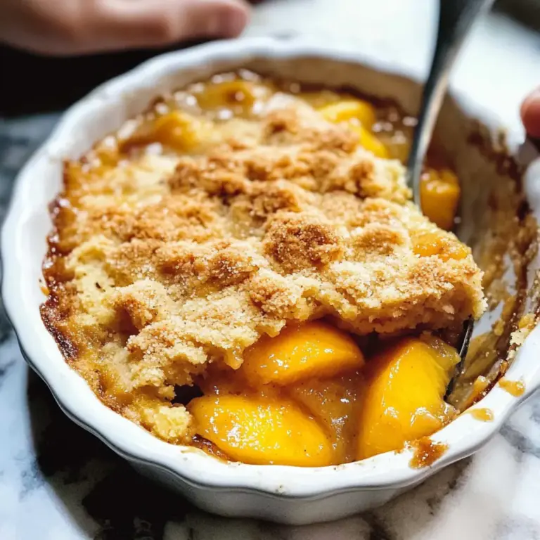 Cobbler aux Pêches : Délice Étoilé de l’Été