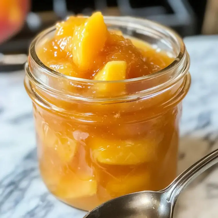 Confiture de pêche maison express et délicieuse
