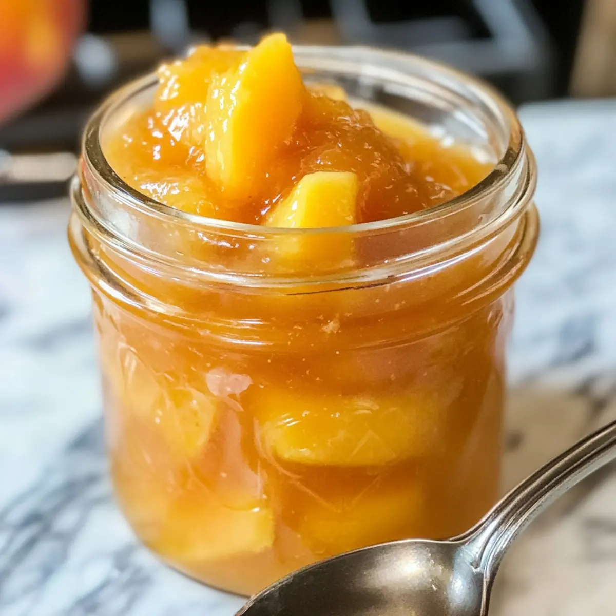 confiture de pêche