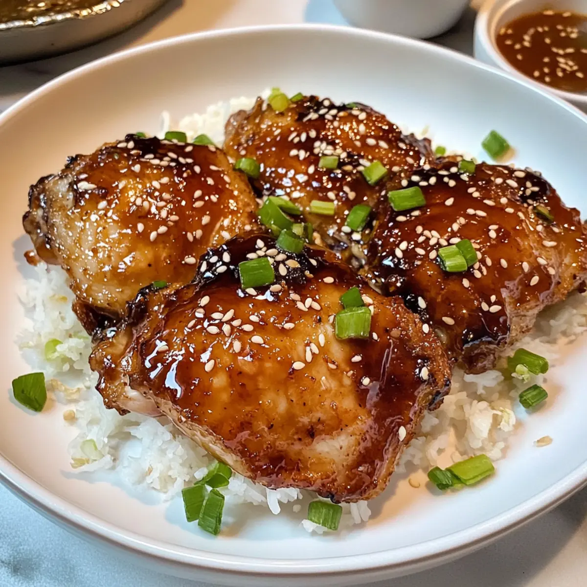 Poulet glacé au soja