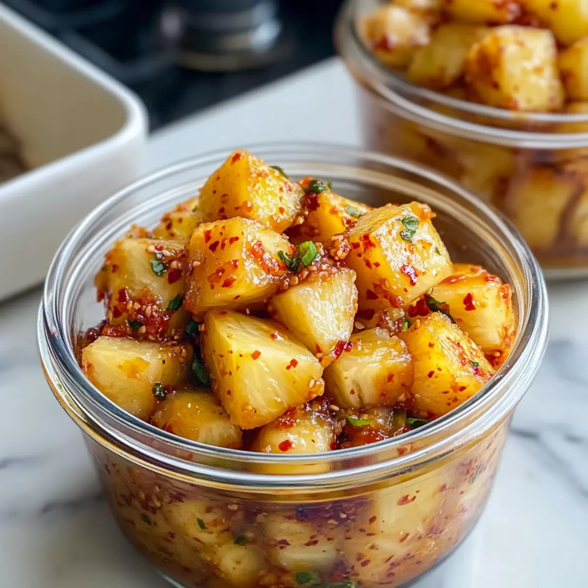 Kimchi d'ananas épicé