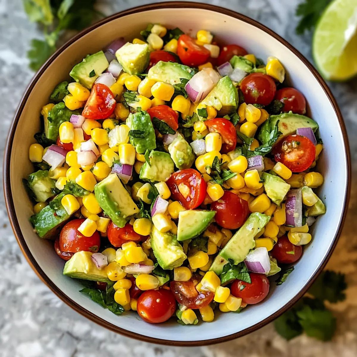 Salade de maïs d'été
