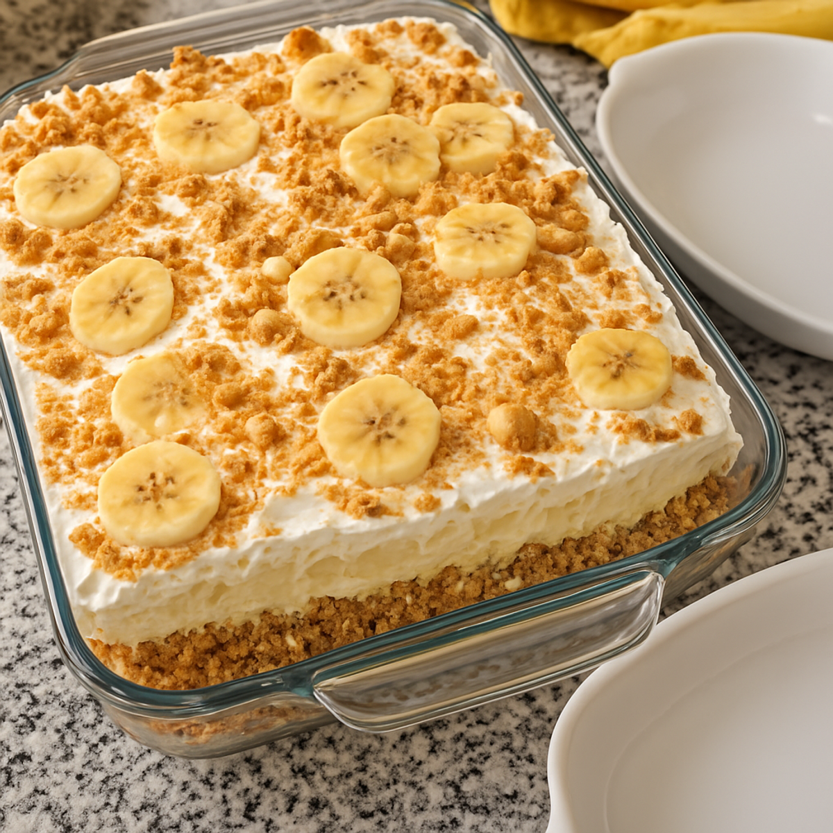 Creamy Banana Cream Cheesecake Bars for the Family